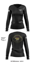 Roseville E.R.T. 91659020 Women's Long Sleeve V-neck Shirt - 102