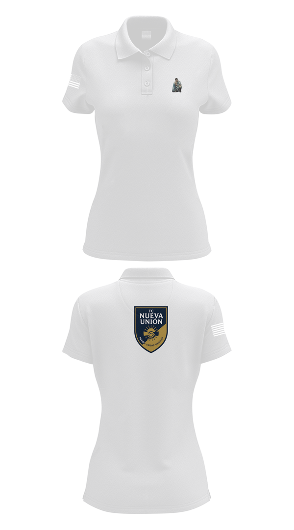 Womens Short Sleeve Performance Polo, FC Nueva Unión, Men's Soccer, Teamtime, Team time, sublimation, custom sports apparel, team uniforms, spirit wear, spiritwear, sports uniforms, custom shirts, team store, custom team store, fundraiser sports, apparel fundraiser