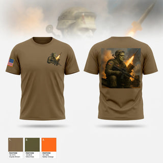 Old School Cotton Feel Shirt, A 2-55, Army, Teamtime, Team time, sublimation, custom sports apparel, team uniforms, spirit wear, spiritwear, sports uniforms, custom shirts, team store, custom team store, fundraiser sports, apparel fundraiser
