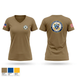 Womens Short Sleeve Vneck Shirt, CNSGNW, Navy, Teamtime, Team time, sublimation, custom sports apparel, team uniforms, spirit wear, spiritwear, sports uniforms, custom shirts, team store, custom team store, fundraiser sports, apparel fundraiser