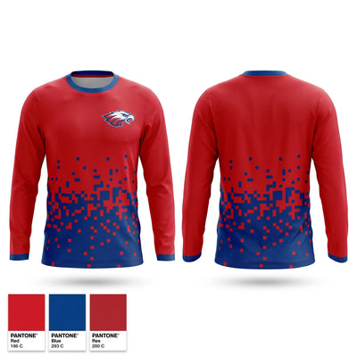 Firebaugh eagles Long Sleeve Performance Shirt 1