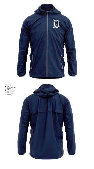 Windbreaker, Tigers, Baseball, Teamtime, Team time, sublimation, custom sports apparel, team uniforms, spirit wear, spiritwear, sports uniforms, custom shirts, team store, custom team store, fundraiser sports, apparel fundraiser