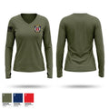 Colebrook Police Department Women's Long Sleeve V-neck Shirt - 1