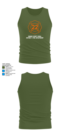 Tank Top, Orange County Rural District 1 Fire Department, , Teamtime, Team time, sublimation, custom sports apparel, team uniforms, spirit wear, spiritwear, sports uniforms, custom shirts, team store, custom team store, fundraiser sports, apparel fundraiser