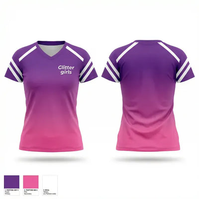 Glitter girls 66001212 Women's Short Sleeve V-neck Shirt - 1