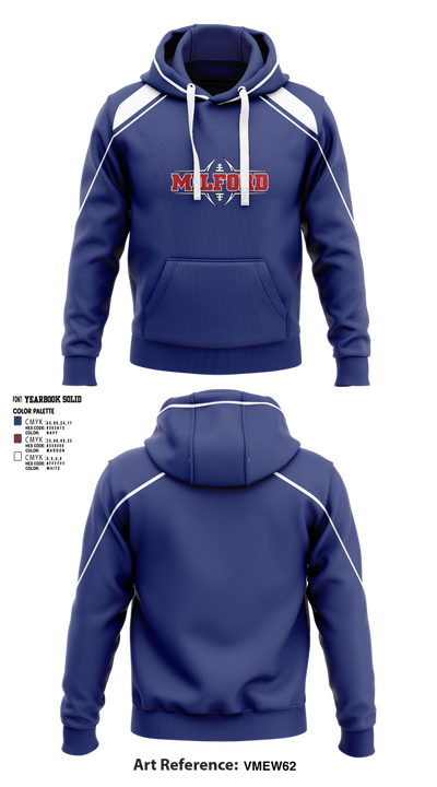 Milford Eagles Pop Warner Football and Cheer 85500081 Hoodie - 7