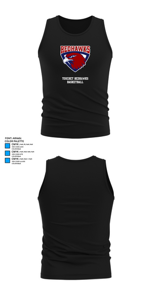 Tank Top, Touchet Redhawks Basketball, Men's Basketball, Teamtime, Team time, sublimation, custom sports apparel, team uniforms, spirit wear, spiritwear, sports uniforms, custom shirts, team store, custom team store, fundraiser sports, apparel fundraiser