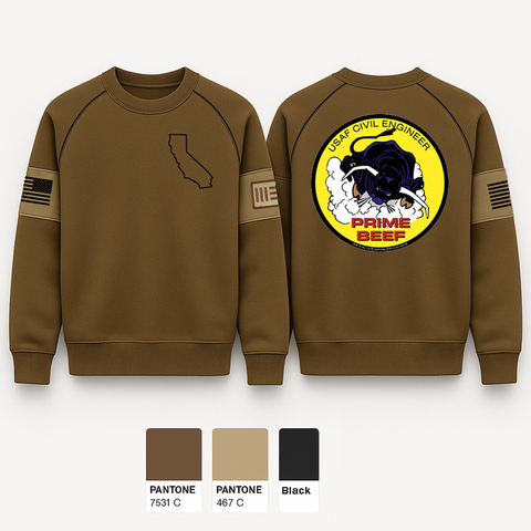 Crew Neck Sweatshirt, 30th civil engineering squadron, , Teamtime, Team time, sublimation, custom sports apparel, team uniforms, spirit wear, spiritwear, sports uniforms, custom shirts, team store, custom team store, fundraiser sports, apparel fundraiser