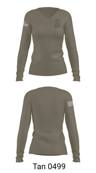 Womens Long Sleeve Vneck Shirt, Field Intelligence Unit, Police, Teamtime, Team time, sublimation, custom sports apparel, team uniforms, spirit wear, spiritwear, sports uniforms, custom shirts, team store, custom team store, fundraiser sports, apparel fundraiser