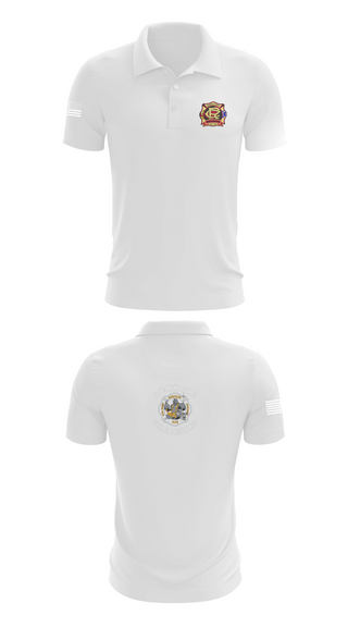 Short Sleeve Performance Polo, Rockdale County Fire Rescue Company 1, Fire Department, Teamtime, Team time, sublimation, custom sports apparel, team uniforms, spirit wear, spiritwear, sports uniforms, custom shirts, team store, custom team store, fundraiser sports, apparel fundraiser