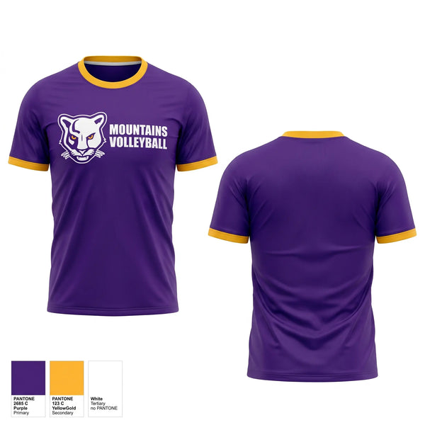 Short Sleeve Performance Shirt, Lake County Panthers, Women's Volleyball, Teamtime, Team time, sublimation, custom sports apparel, team uniforms, spirit wear, spiritwear, sports uniforms, custom shirts, team store, custom team store, fundraiser sports, apparel fundraiser