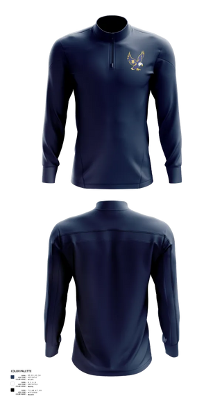 Quarter Zip Jacket, Barrington High School Gymnastics, Spirit Store, Teamtime, Team time, sublimation, custom sports apparel, team uniforms, spirit wear, spiritwear, sports uniforms, custom shirts, team store, custom team store, fundraiser sports, apparel fundraiser