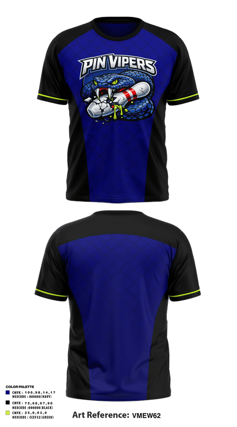 Short Sleeve Performance Shirt, Arbie pin vipersPinvipers, Bowling, Teamtime, Team time, sublimation, custom sports apparel, team uniforms, spirit wear, spiritwear, sports uniforms, custom shirts, team store, custom team store, fundraiser sports, apparel fundraiser