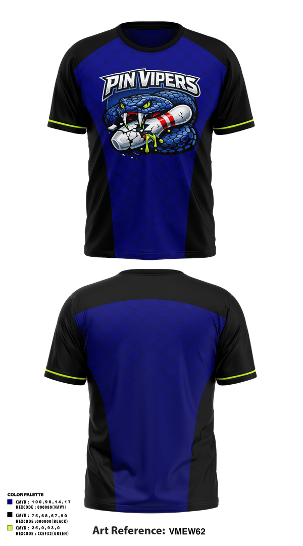 Short Sleeve Performance Shirt, Arbie pin vipersPinvipers, Bowling, Teamtime, Team time, sublimation, custom sports apparel, team uniforms, spirit wear, spiritwear, sports uniforms, custom shirts, team store, custom team store, fundraiser sports, apparel fundraiser