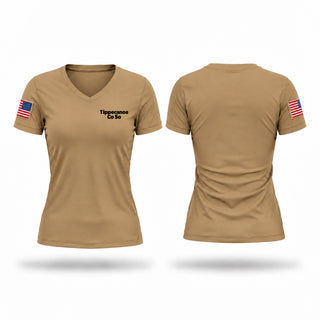 Womens Short Sleeve Vneck Shirt, Tippecanoe Co So, Police, Teamtime, Team time, sublimation, custom sports apparel, team uniforms, spirit wear, spiritwear, sports uniforms, custom shirts, team store, custom team store, fundraiser sports, apparel fundraiser