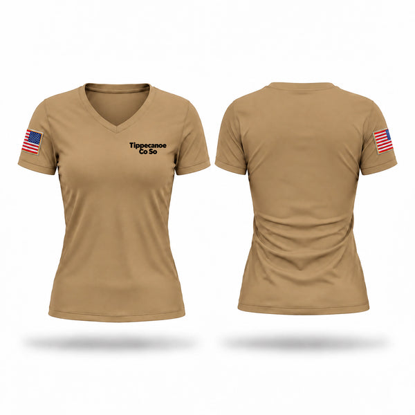 Tippecanoe Co So Women's Short Sleeve V-neck Shirt - 1