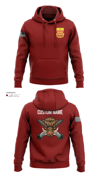 Hoodie, 1-77 FA Bravo Btry, Army, Teamtime, Team time, sublimation, custom sports apparel, team uniforms, spirit wear, spiritwear, sports uniforms, custom shirts, team store, custom team store, fundraiser sports, apparel fundraiser
