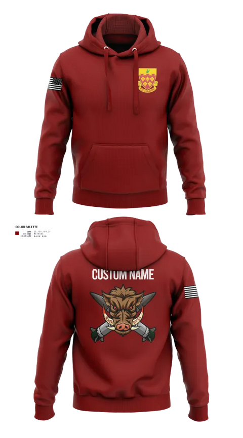 Hoodie, 1-77 FA Bravo Btry, Army, Teamtime, Team time, sublimation, custom sports apparel, team uniforms, spirit wear, spiritwear, sports uniforms, custom shirts, team store, custom team store, fundraiser sports, apparel fundraiser