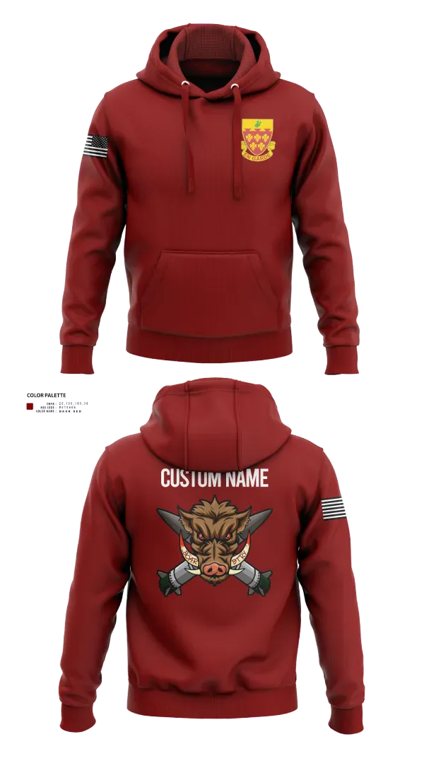 Hoodie, 1-77 FA Bravo Btry, Army, Teamtime, Team time, sublimation, custom sports apparel, team uniforms, spirit wear, spiritwear, sports uniforms, custom shirts, team store, custom team store, fundraiser sports, apparel fundraiser
