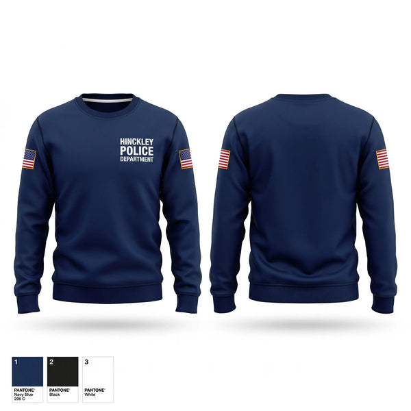Crew Neck Sweatshirt, Hinckley Police Department, Police, Teamtime, Team time, sublimation, custom sports apparel, team uniforms, spirit wear, spiritwear, sports uniforms, custom shirts, team store, custom team store, fundraiser sports, apparel fundraiser
