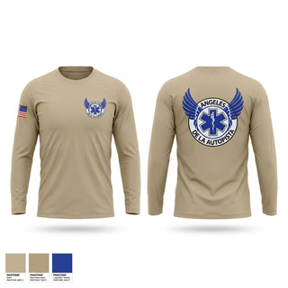 Long Sleeve Performance Shirt, ÁNGELES DE LA AUTOPISTA, EMS/EMT, Teamtime, Team time, sublimation, custom sports apparel, team uniforms, spirit wear, spiritwear, sports uniforms, custom shirts, team store, custom team store, fundraiser sports, apparel fundraiser