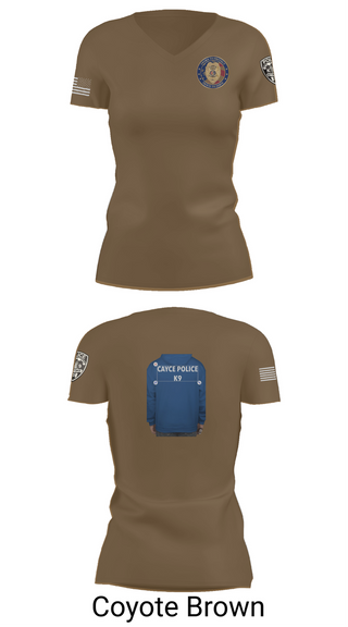 Womens Short Sleeve Vneck Shirt, Cayce Police K9, , Teamtime, Team time, sublimation, custom sports apparel, team uniforms, spirit wear, spiritwear, sports uniforms, custom shirts, team store, custom team store, fundraiser sports, apparel fundraiser