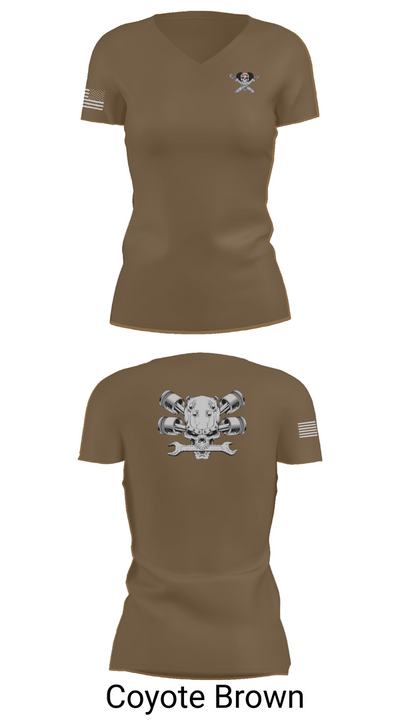 Fox 1-320th F-CO FAR 4533489 Women's Short Sleeve V-neck Shirt - 8