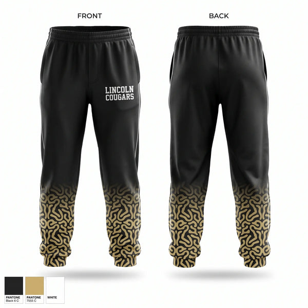 Sweatpants, LINCOLN COUGARS, , Teamtime, Team time, sublimation, custom sports apparel, team uniforms, spirit wear, spiritwear, sports uniforms, custom shirts, team store, custom team store, fundraiser sports, apparel fundraiser