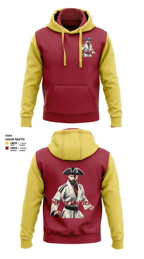 Hoodie, Pirate Jiu Jitsu, Wrestling, Teamtime, Team time, sublimation, custom sports apparel, team uniforms, spirit wear, spiritwear, sports uniforms, custom shirts, team store, custom team store, fundraiser sports, apparel fundraiser