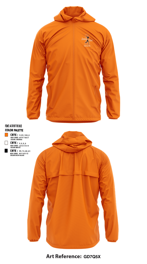 Windbreaker, Second2None, Track & Field, Teamtime, Team time, sublimation, custom sports apparel, team uniforms, spirit wear, spiritwear, sports uniforms, custom shirts, team store, custom team store, fundraiser sports, apparel fundraiser