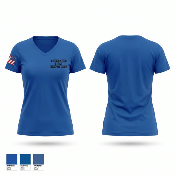 ALEXANDER FIRST RESPONDERS Women's Short Sleeve V-neck Shirt - 1
