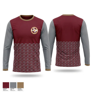 Long Sleeve Performance Shirt, Princeton ISD Marshals, , Teamtime, Team time, sublimation, custom sports apparel, team uniforms, spirit wear, spiritwear, sports uniforms, custom shirts, team store, custom team store, fundraiser sports, apparel fundraiser