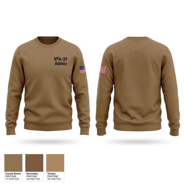 Crew Neck Sweatshirt, VFA-37 Admin, Navy, Teamtime, Team time, sublimation, custom sports apparel, team uniforms, spirit wear, spiritwear, sports uniforms, custom shirts, team store, custom team store, fundraiser sports, apparel fundraiser