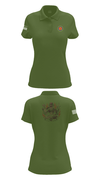 Womens Short Sleeve Performance Polo, 4th Combat Engineer Battalion A Co, Marines, Teamtime, Team time, sublimation, custom sports apparel, team uniforms, spirit wear, spiritwear, sports uniforms, custom shirts, team store, custom team store, fundraiser sports, apparel fundraiser