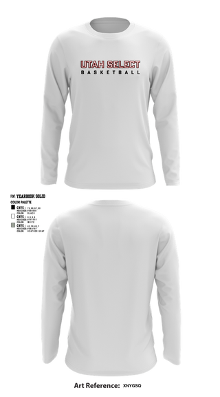 Long Sleeve Performance Shirt, Utah Select Basketball, Cheer, Teamtime, Team time, sublimation, custom sports apparel, team uniforms, spirit wear, spiritwear, sports uniforms, custom shirts, team store, custom team store, fundraiser sports, apparel fundraiser