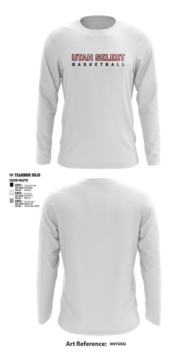 Utah Select Basketball 19223237 Long Sleeve Performance Shirt 5