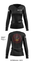 ARFF 58194852 Women's Long Sleeve V-neck Shirt - 101