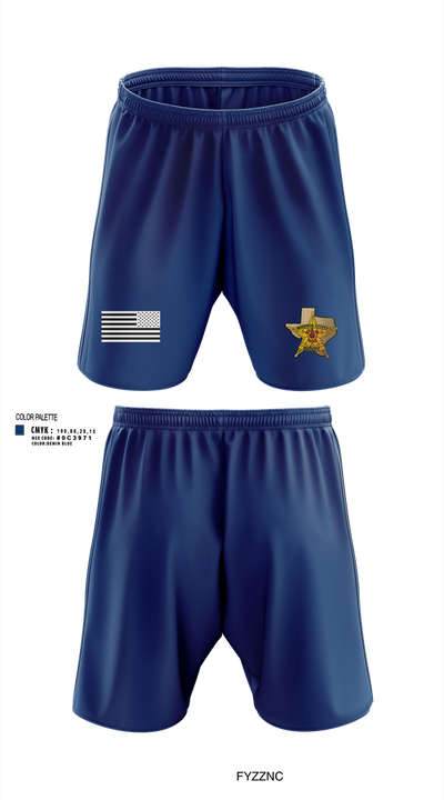 Hudspeth county sheriff office 47128359 Athletic Shorts With Pockets - 2