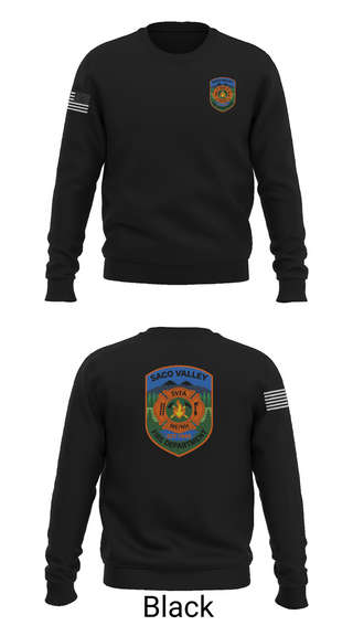 Crew Neck Sweatshirt, Saco Valley Fire Department, Fire Department, Teamtime, Team time, sublimation, custom sports apparel, team uniforms, spirit wear, spiritwear, sports uniforms, custom shirts, team store, custom team store, fundraiser sports, apparel fundraiser