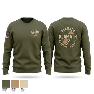 Crew Neck Sweatshirt, KLAMATH NATIONAL FOREST, Fire Department, Teamtime, Team time, sublimation, custom sports apparel, team uniforms, spirit wear, spiritwear, sports uniforms, custom shirts, team store, custom team store, fundraiser sports, apparel fundraiser
