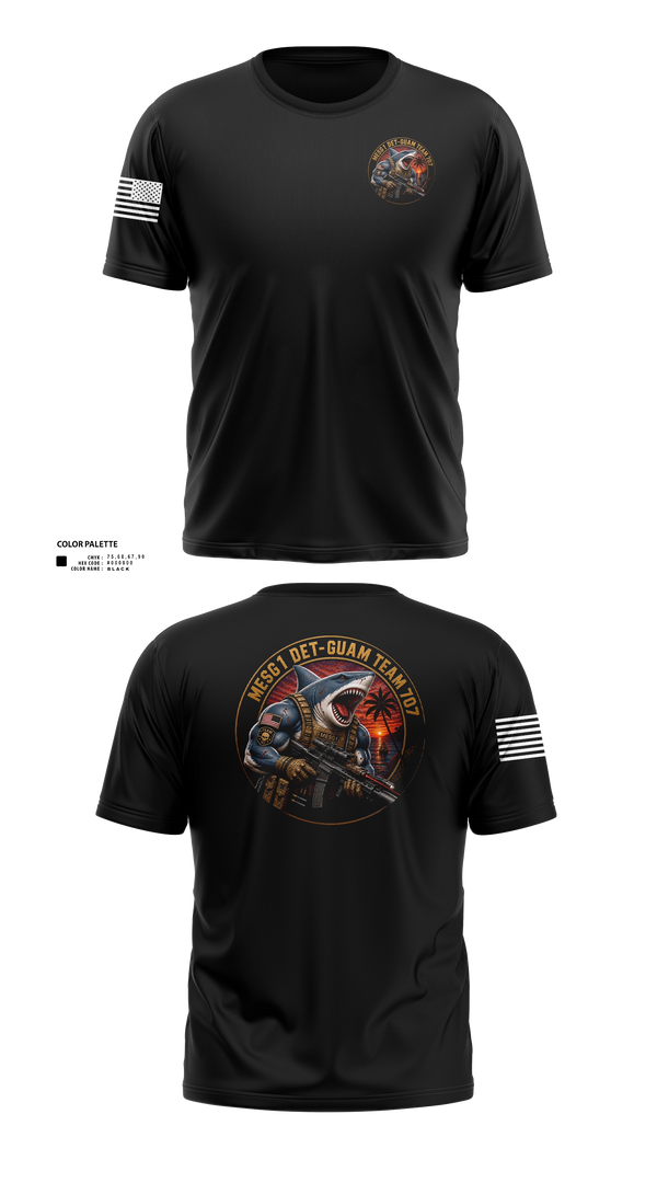 Old School Cotton Feel Shirt, MESG-1 DET GUAM TEAM 707, Navy, Teamtime, Team time, sublimation, custom sports apparel, team uniforms, spirit wear, spiritwear, sports uniforms, custom shirts, team store, custom team store, fundraiser sports, apparel fundraiser
