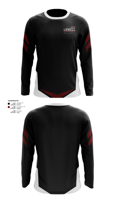 Lowell Red Devils Long Sleeve Performance Shirt - 21
