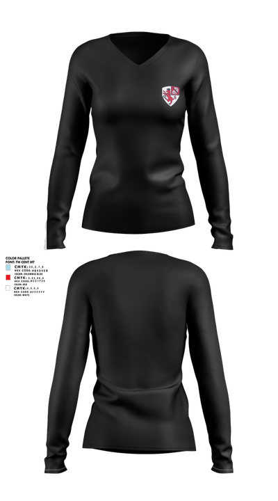 Mark Morris Soccer 10512351 Women's Long Sleeve V-neck Shirt - 6
