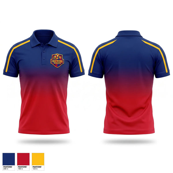 Short Sleeve Performance Polo, Fruitridge azulgranas, Men's Soccer, Teamtime, Team time, sublimation, custom sports apparel, team uniforms, spirit wear, spiritwear, sports uniforms, custom shirts, team store, custom team store, fundraiser sports, apparel fundraiser