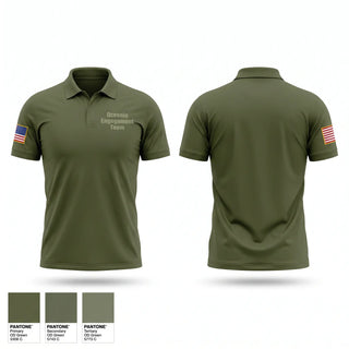 Short Sleeve Performance Polo, Oceania Engagement Team, Army, Teamtime, Team time, sublimation, custom sports apparel, team uniforms, spirit wear, spiritwear, sports uniforms, custom shirts, team store, custom team store, fundraiser sports, apparel fundraiser