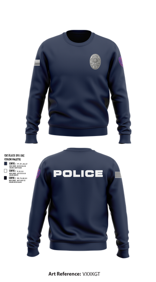 Crew Neck Sweatshirt, Dilley Police Department, , Teamtime, Team time, sublimation, custom sports apparel, team uniforms, spirit wear, spiritwear, sports uniforms, custom shirts, team store, custom team store, fundraiser sports, apparel fundraiser