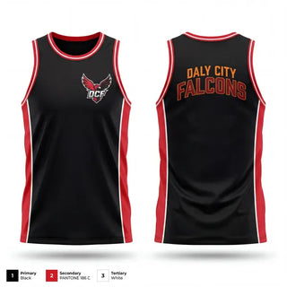 Mens Basketball Jersey, DALY CITY FALCONS, Men's Basketball, Teamtime, Team time, sublimation, custom sports apparel, team uniforms, spirit wear, spiritwear, sports uniforms, custom shirts, team store, custom team store, fundraiser sports, apparel fundraiser