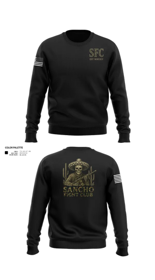 Crew Neck Sweatshirt, Sancho Fight Club, , Teamtime, Team time, sublimation, custom sports apparel, team uniforms, spirit wear, spiritwear, sports uniforms, custom shirts, team store, custom team store, fundraiser sports, apparel fundraiser