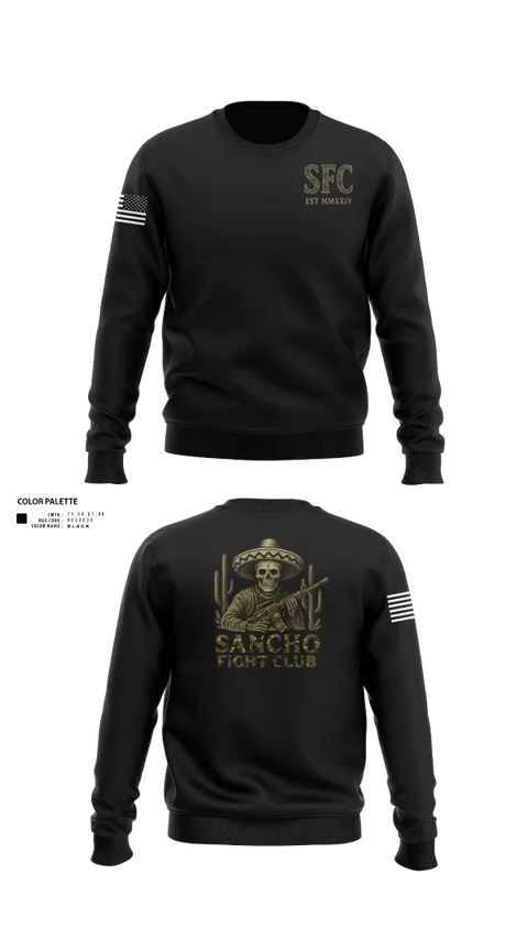 Crew Neck Sweatshirt, Sancho Fight Club, , Teamtime, Team time, sublimation, custom sports apparel, team uniforms, spirit wear, spiritwear, sports uniforms, custom shirts, team store, custom team store, fundraiser sports, apparel fundraiser