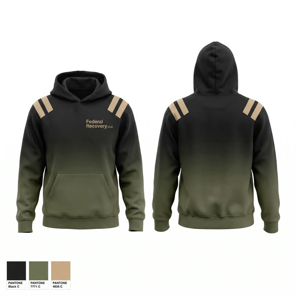 Hoodie, Federal Recovery LLC, Marines, Teamtime, Team time, sublimation, custom sports apparel, team uniforms, spirit wear, spiritwear, sports uniforms, custom shirts, team store, custom team store, fundraiser sports, apparel fundraiser